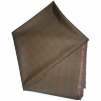 Brown Checkers 7 Star Italian Cashmere Material