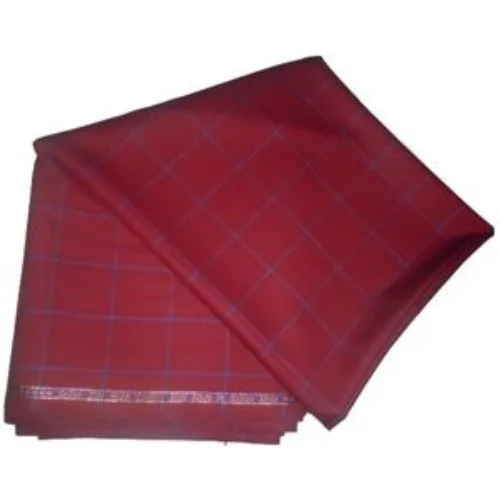 Red Checkers Checkers 7 Star Italian Cashmere Material