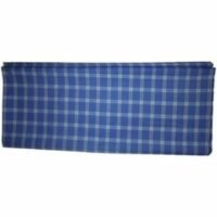Blue & White Checkers Cashmere Material