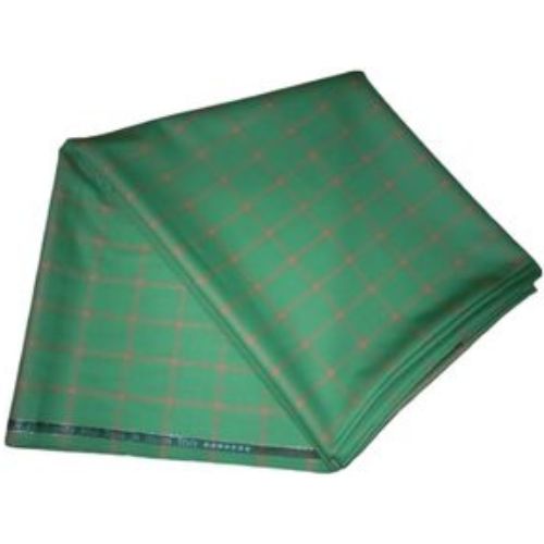 Green Checkers 7 Star Italian Cashmere Material