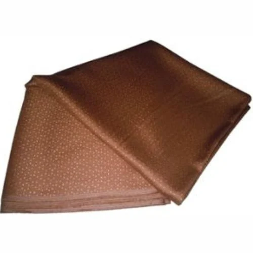 Brown & White Checkers Cashmere Material