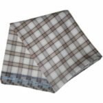 Cream Checkers 8 Star Italian Cashmere Material