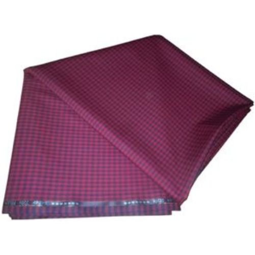 Wine & Blue Checkers 7 Star Italian Cashmere Material