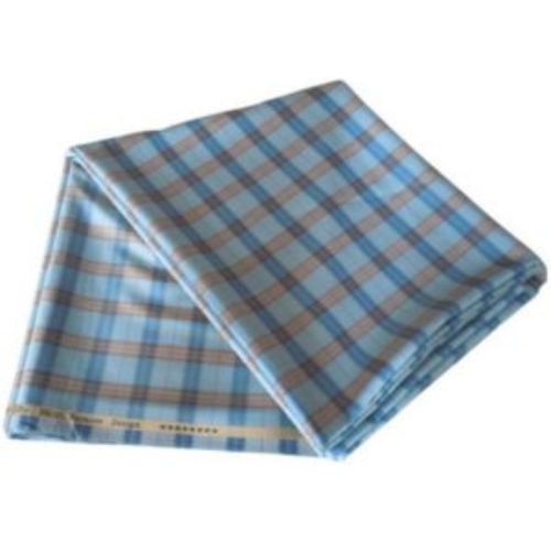 Blue Mix Checkers 8 Star Italian Cashmere Material