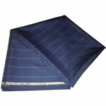 Navy Blue Checkers 8 Star Italian Cashmere material