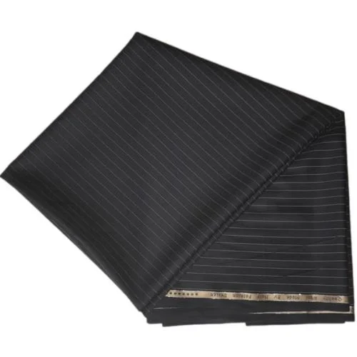 Striped Black 8 Star Italian Cashmere Materials