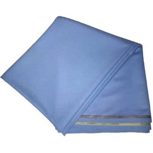 Sky Blue T/R Silver Dust Italian Cashmere Material